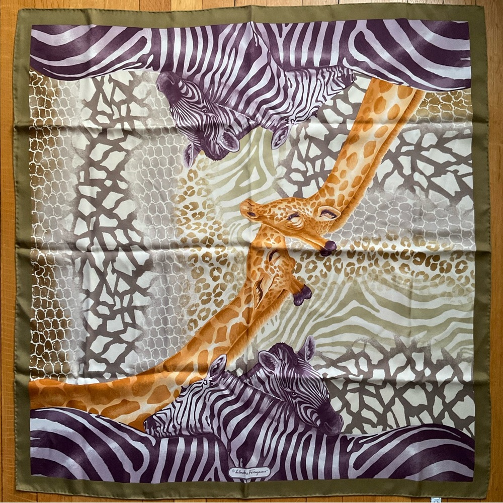 Salvatore Ferragamo Silk Scarf 90cm Carre